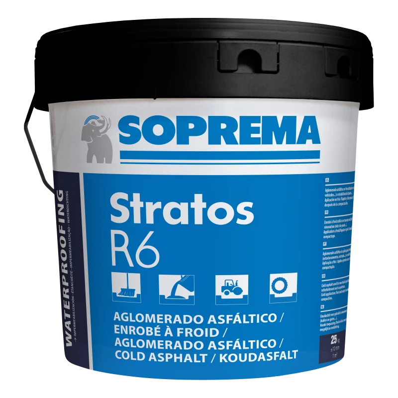 AGLOMERADO ASFALTICO STRATOS R6  EN FRIO 25KG