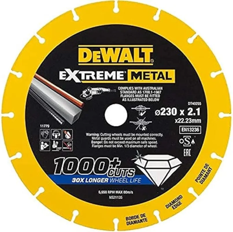 DISCO EXTRAME METAL Ø230*22.23*2.1mm DEWALT