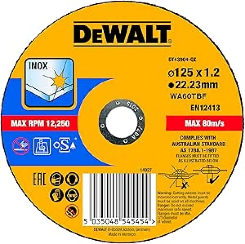 DISCO CORTE FINO THIN CUT Ø125*1.2mm DeWALT
